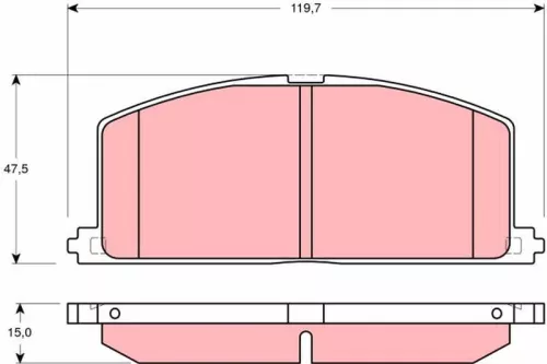 Bremsbelagsatz, Scheibenbremse
