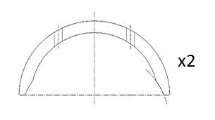 Distanzscheibe, Kurbelwelle